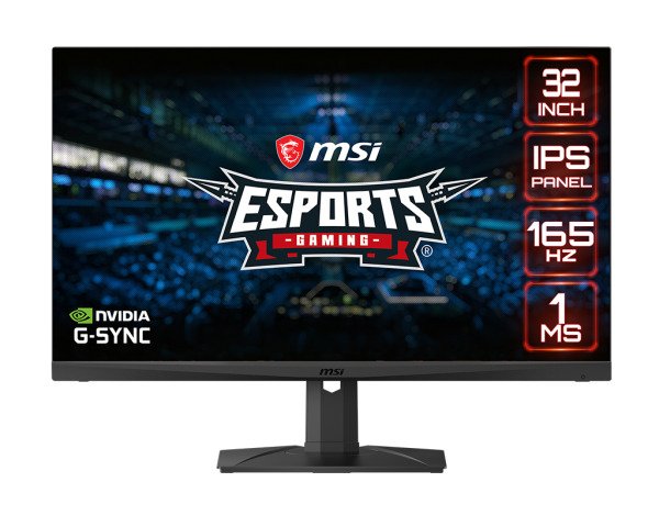 MSI Optix 32In MAG321QR WQHD ( 2560 x 1440 ) IPS , 1MS , 165Hz , HDR 400 , NVIDIA G-sync Premium , Type-C Gaming Monitor